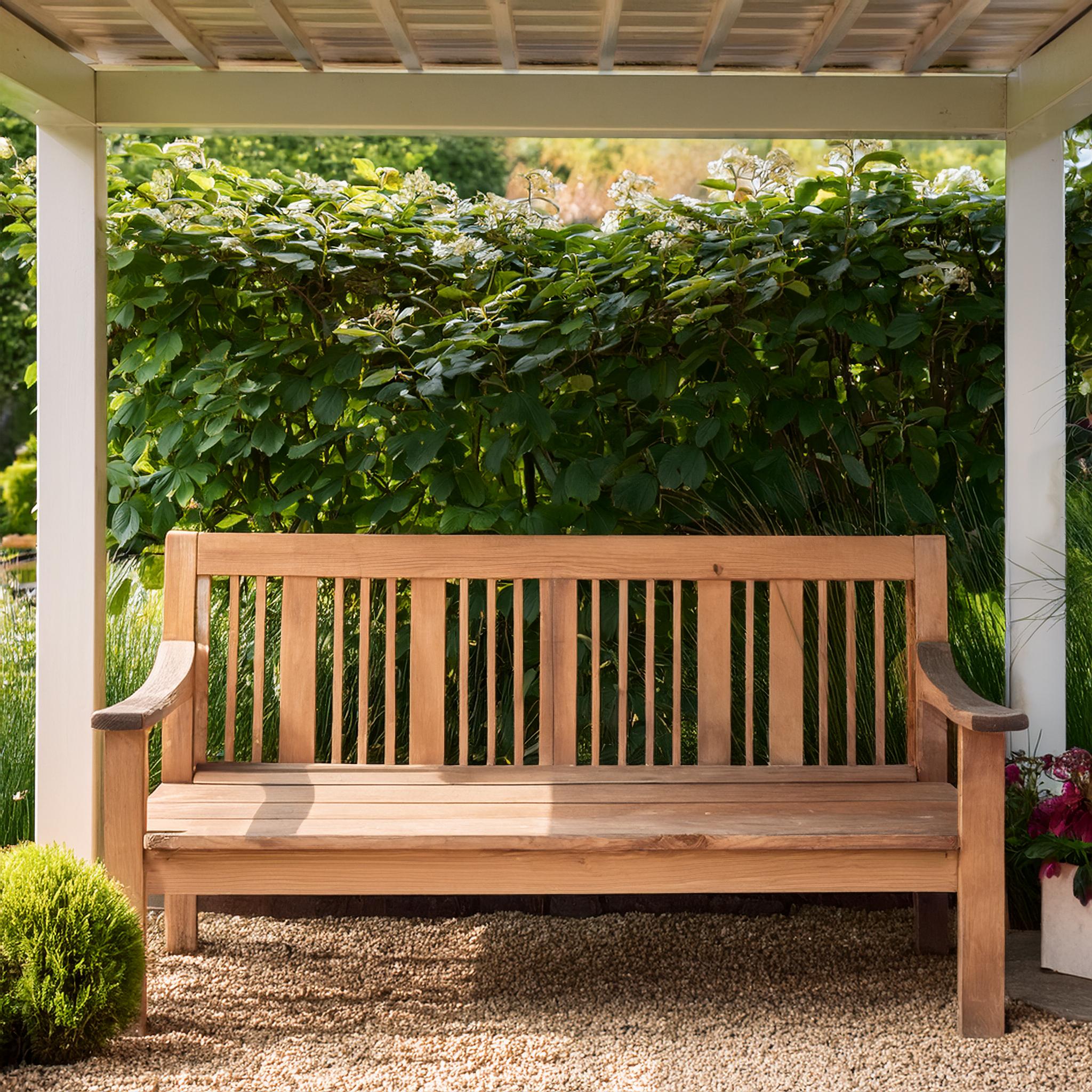 Banc de jardin en hêtre massif