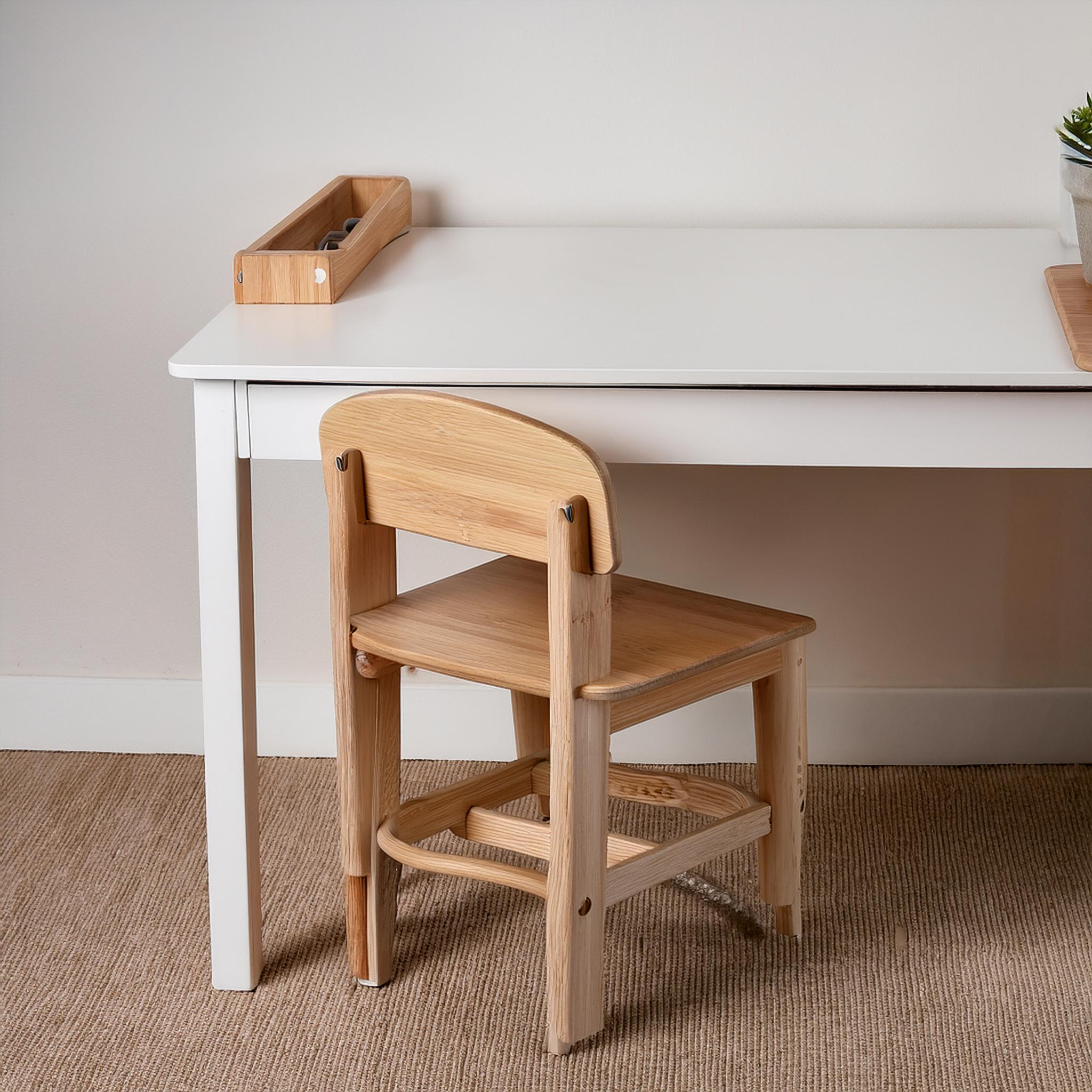 Bureau enfant en érable ajustable